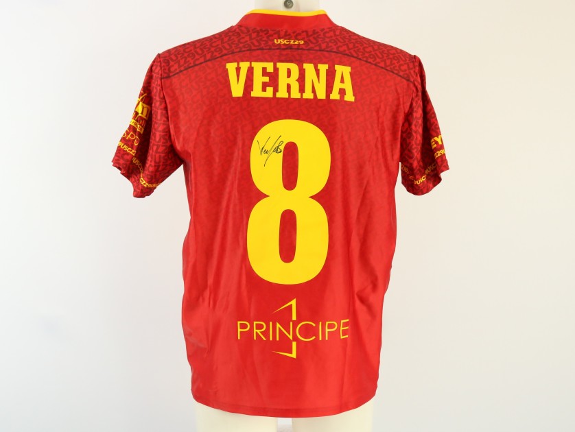 Verna's Unwashed Signed Shirt, Cosenza vs Catanzaro 2024