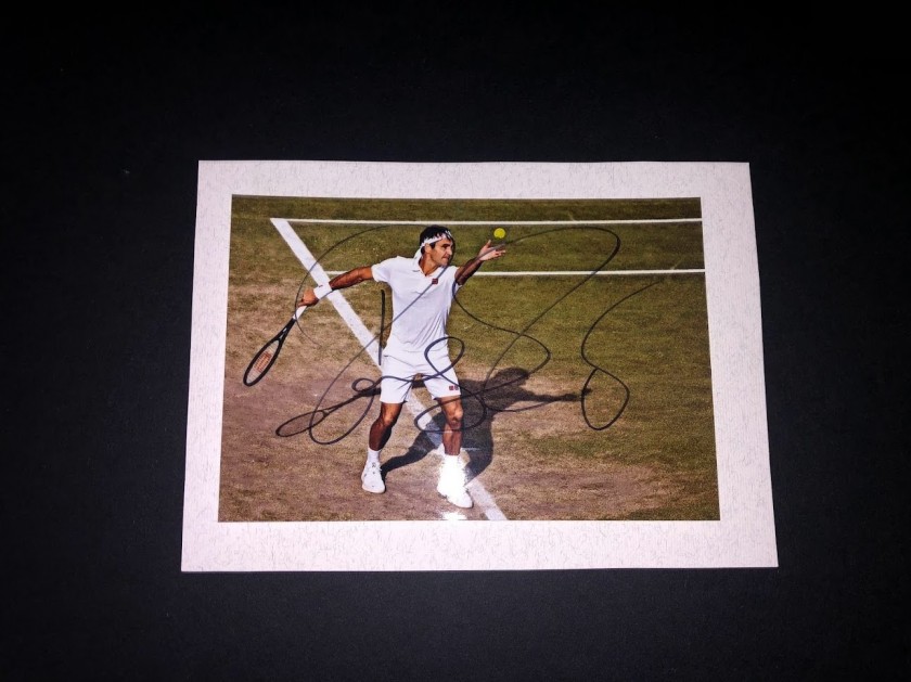 Photograph Signed by Roger Federer