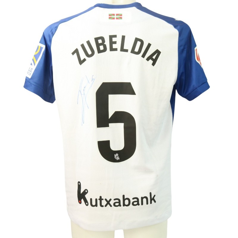 Zubeldia's Signed Unwashed Shirt, Real Sociedad vs Real Madrid 2024 "Chillida Limited Edition"