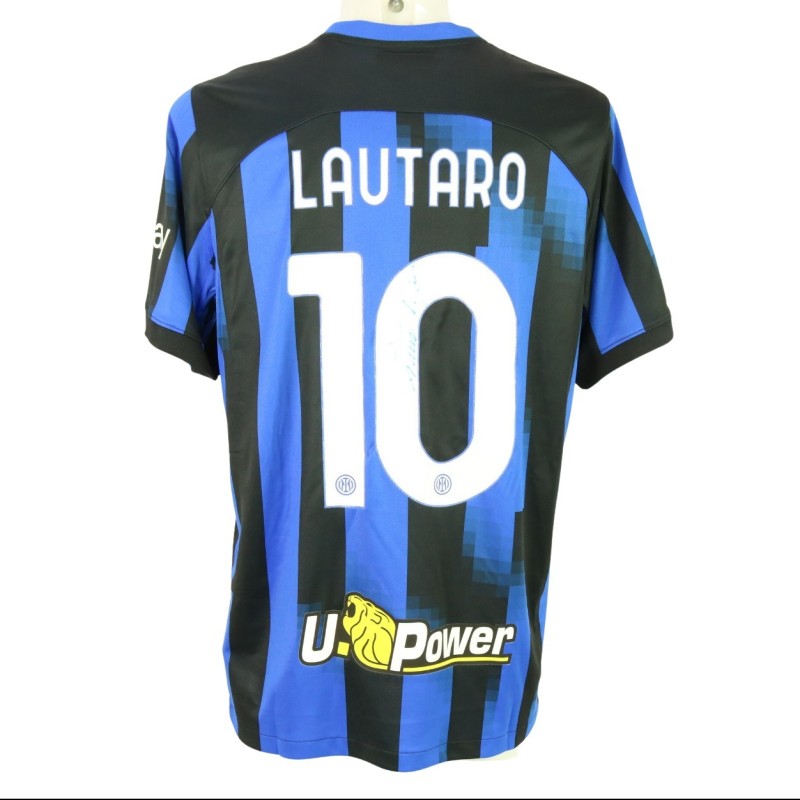 Lautaro Official Inter Milan Signed Shirt, 2023/24 "Star TrekEdition"