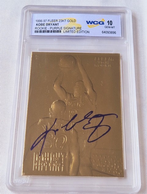 Limited Edition Kobe Bryant Rookie Gold Card 1996/97