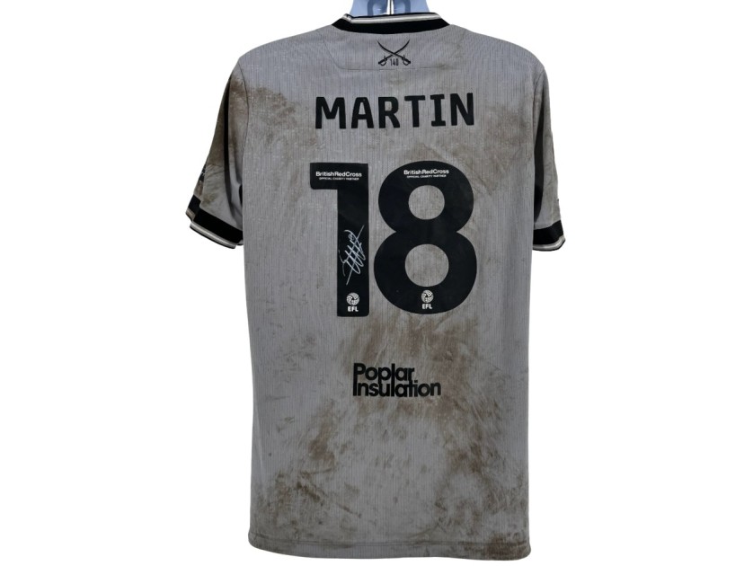 Maglia firmata del Bristol Rovers Sky Bet League One di Martin indossata durante la partita