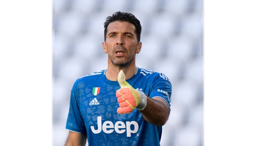 Buffon's Signed official Shirt, Juventus-Torino 2020