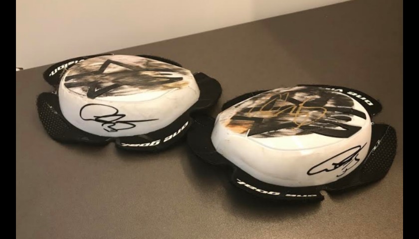 Signed Cal Crutchlow Sliders from His Final Race Season in MotoGP