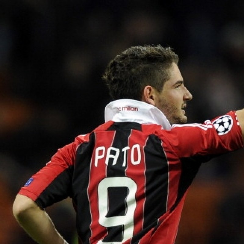 Pato Milan match worn shirt,  Milan-Malaga Champions League 2012/2013