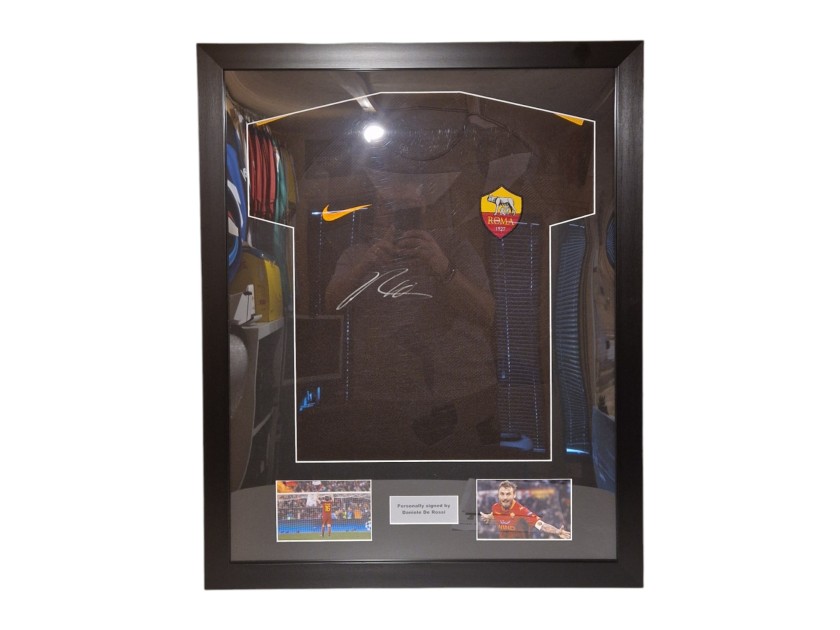 Daniele De Rossi's Roma Signed and Framed Shirt