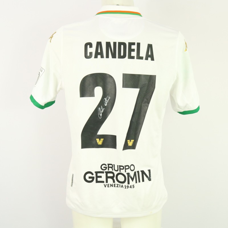 Candela's Unwashed Signed Shirt, Venezia vs Feralpisalò 2024 "Team E1 Drogba"