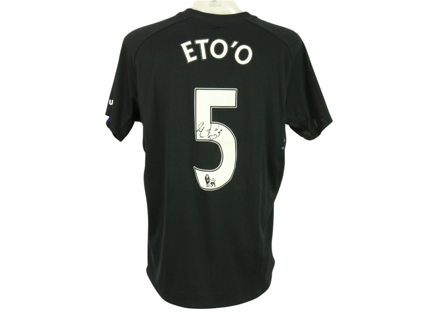 Eto'o Official Everton Signed Shirt, 2014/15