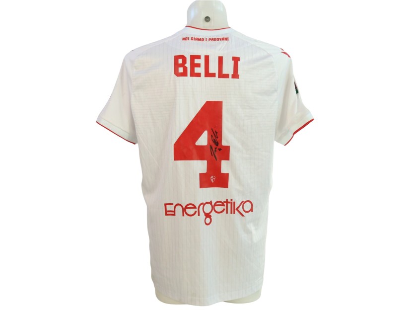 Belli's Signed Unwashed Shirt, Padova vs Feralpi Salò 2024