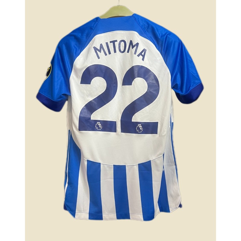 Mitoma's Brighton & Hove Albion FC Premier League Match-Issued Poppy Shirt