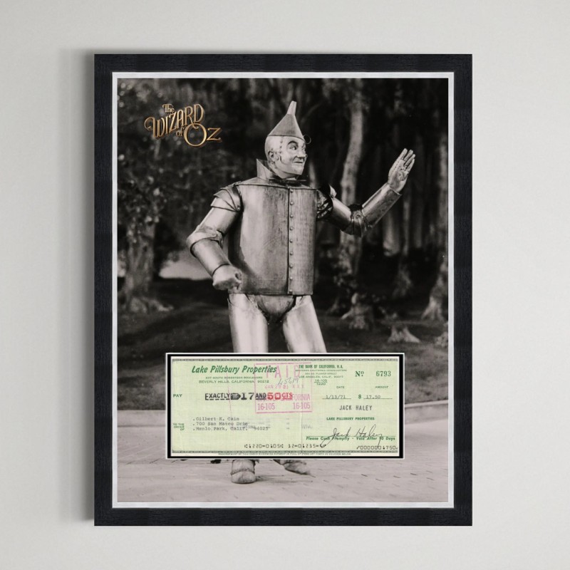 Jack Haley Signed Wizard of Oz Display