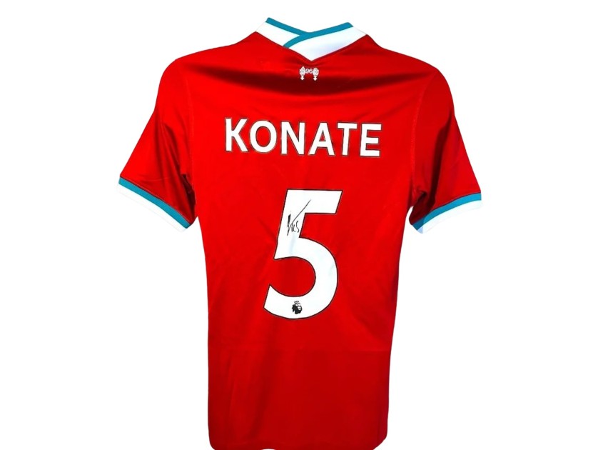 Maglia ufficiale del Liverpool 20/21 autografata da Ibrahima Konate