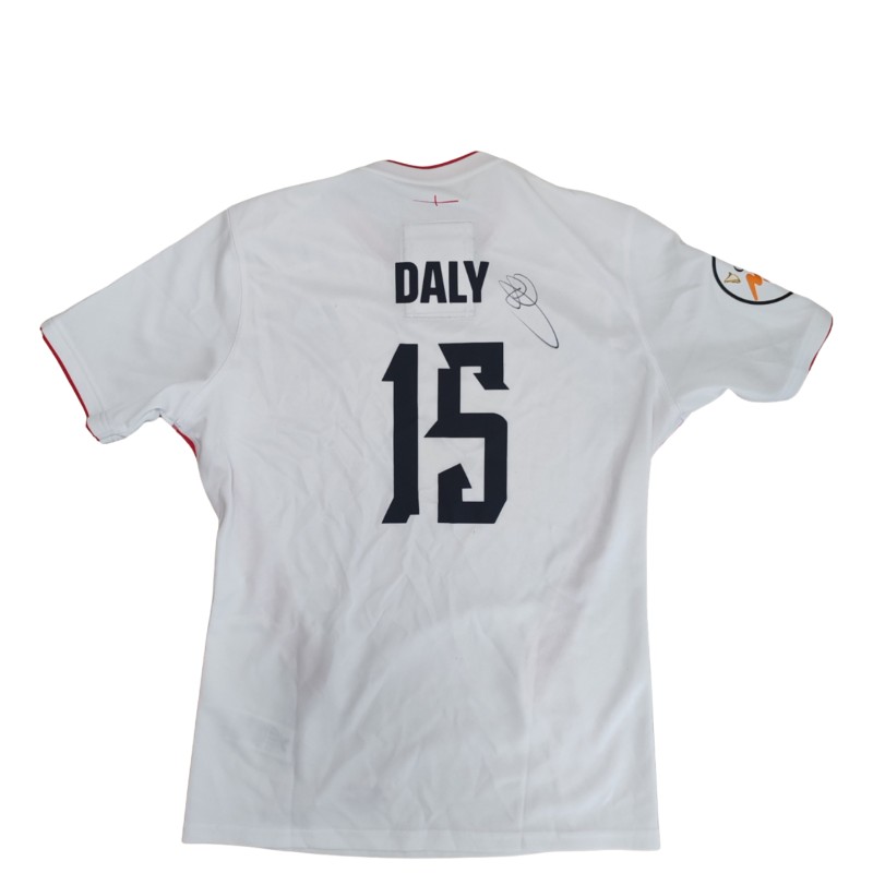 Elliot Daly's Signed Match-Worn Shirt, Italy vs England Men's Six Nations 2026