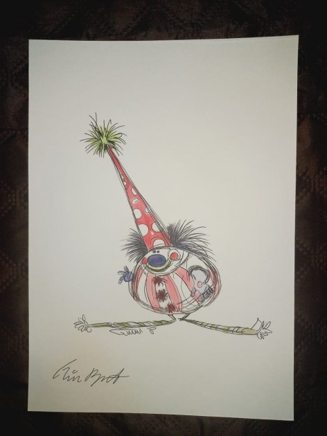 Disegno di Tim Burton firmato