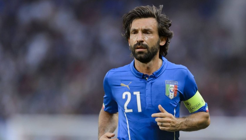 Maglia Pirlo Italia, preparata 2014 - Autografata