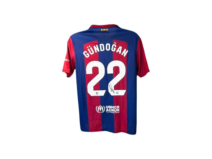 Maglia Barcellona 2023/24 replica firmata da Ilkay Gundogan 