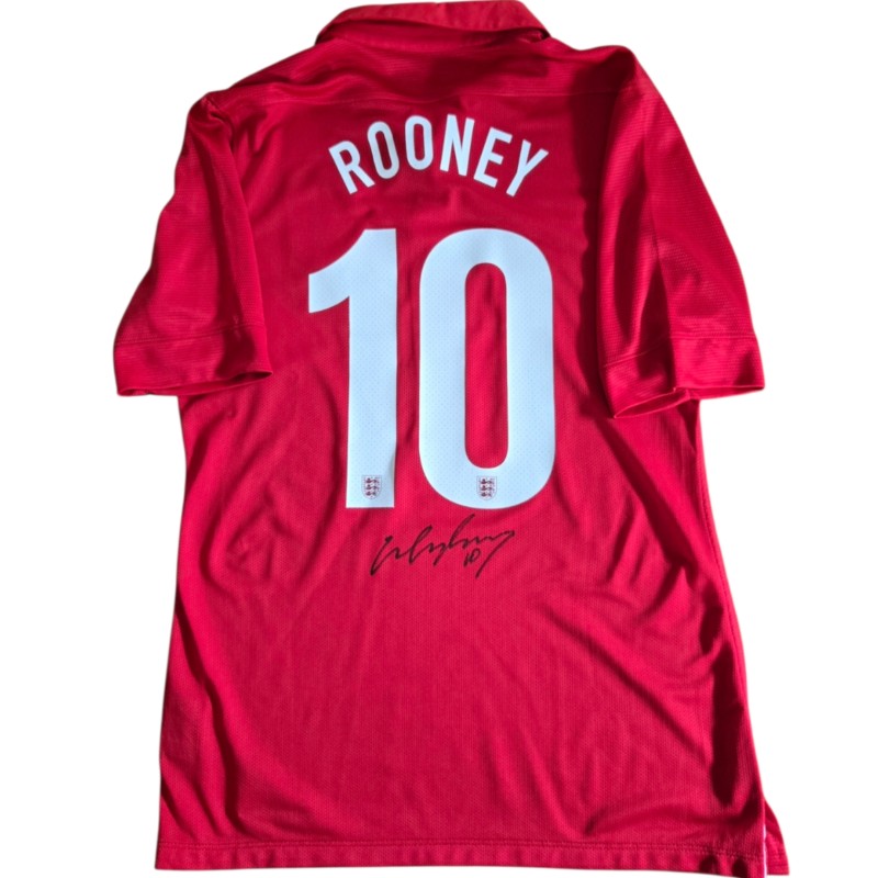 Rooney's 150th Anniversary Signed Match-Issued Shirt, Brazil vs England 2013