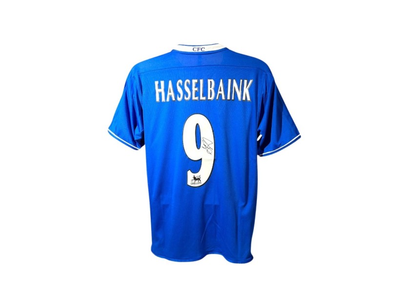 Maglia replica firmata di Jimmy Floyd Hasselbaink per il Chelsea 2003/05