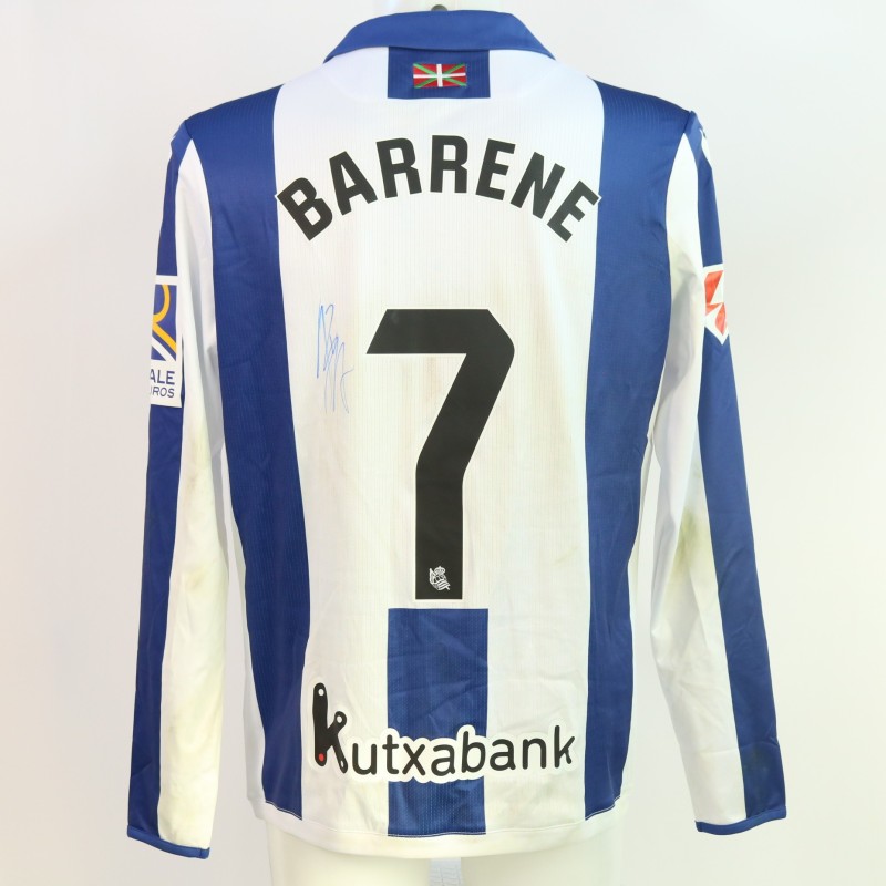 Barrenetxea's Signed Unwashed Shirt, Real Sociedad vs Osasuna 2024