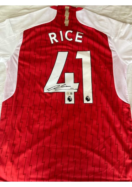 Declan Rice Arsenal Signed Shirt - CharityStars