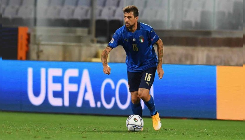 Acerbi's Match Shirt, Italy-Bosnia 2020