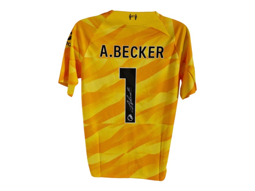 Maglia replica Alisson Becker Liverpool 2024/25 - Autografata