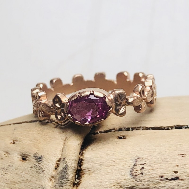 Gigliuccio Ring in 9kt Pink Gold with Pink Tourmaline