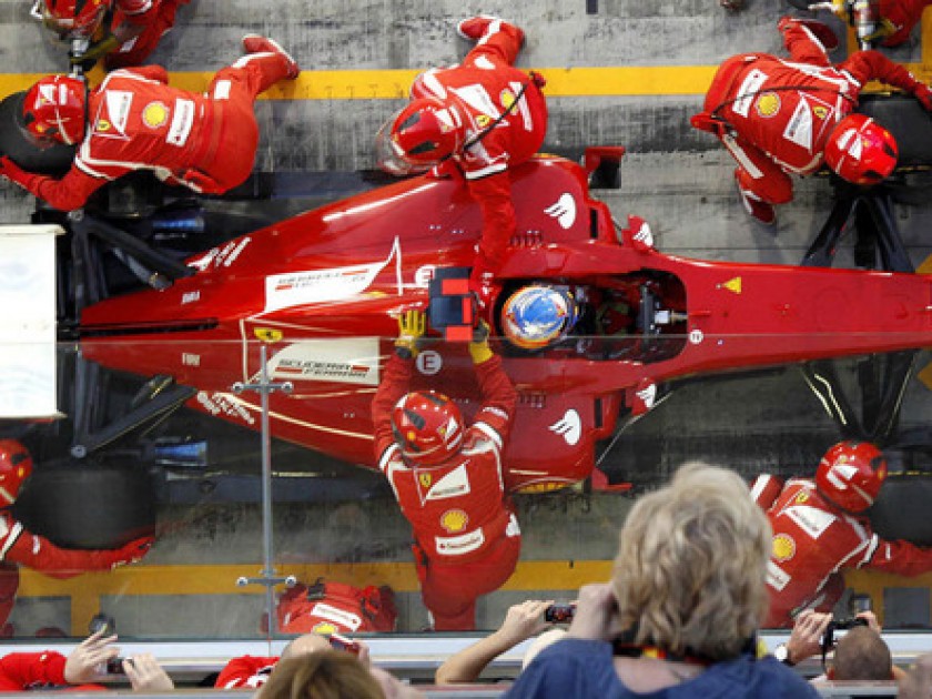 Feel the excitement of Formula 1 racing from within the Ferrari paddocks