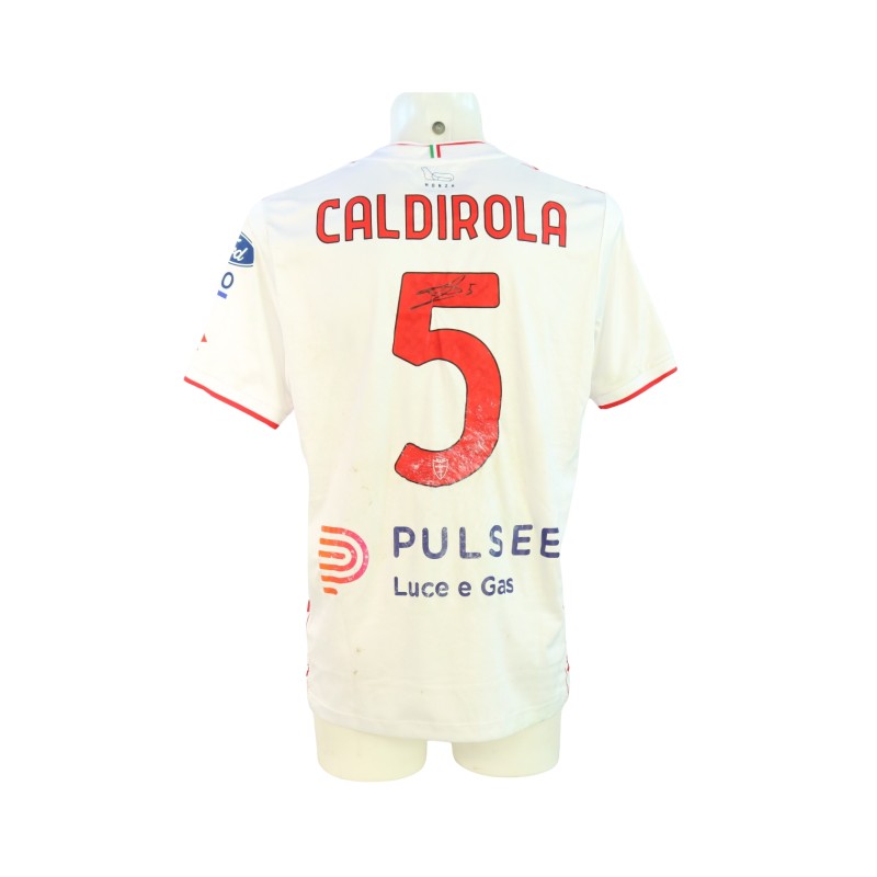 Cladirola's Signed Unwashed Shirt, Bologna vs Monza Coppa Italia 2024