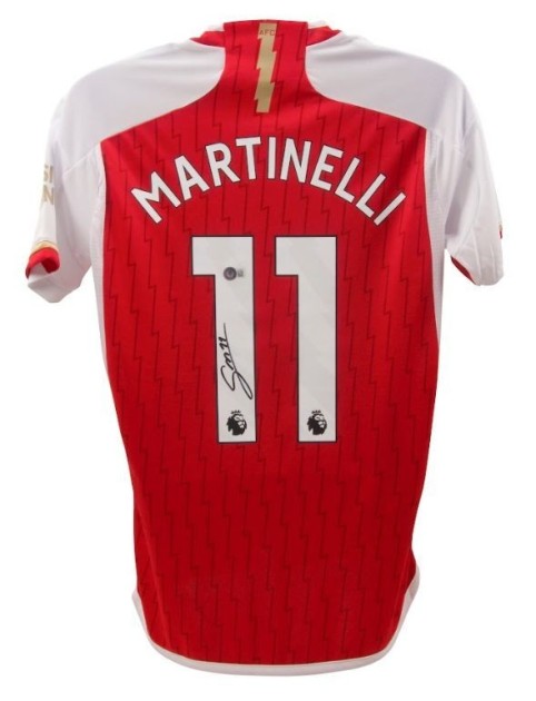 Gabriel Martinelli's Arsenal 2023/24 Signed Home Shirt