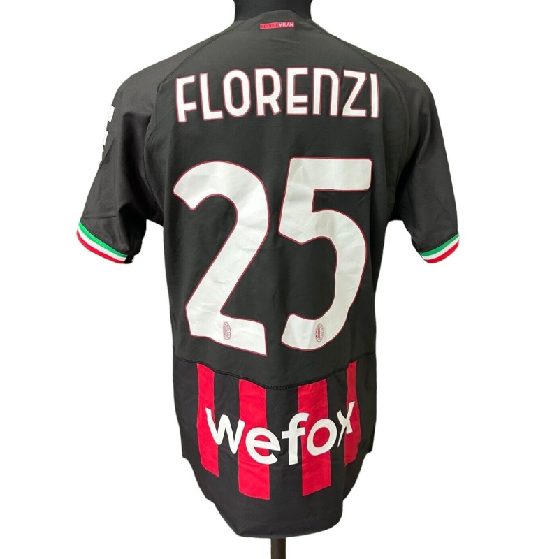 Florenzi's AC Milan Issued Shirt, 2022/23