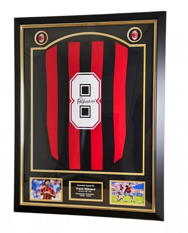 Frank Rijkaard's AC Milan 1988 Signed and Framed Shirt 