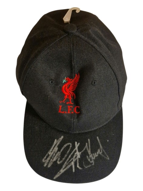 Jurgen Klopp, Peter Krawietz and Pep Lijnders Signed Liverpool Cap