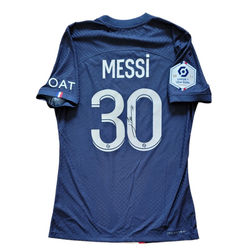 Messi's Signed Match-Issued Shirt, PSG vs Lille 2023 