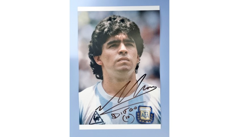 Maradona Signed Photograph