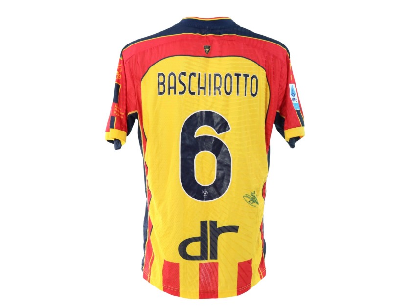 Baschirotto's Signed Unwashed Shirt, Lecce vs Monza 2024