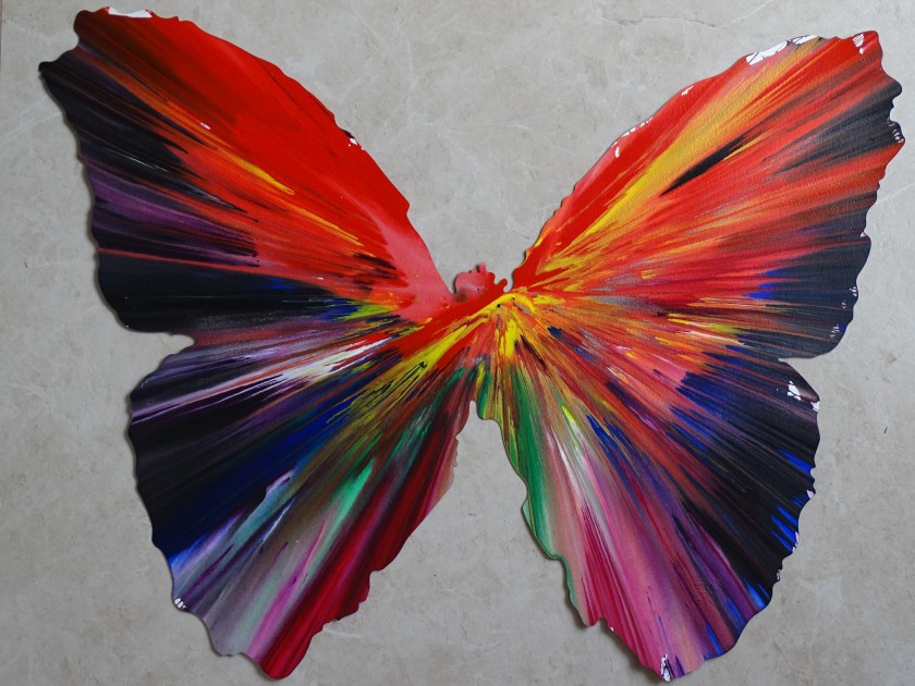 Damien Hirst "Butterfly Spin Painting"