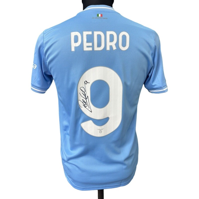 Pedro's Signed Issued Shirt, Inter Milan vs Lazio Italian Super Cup 2024