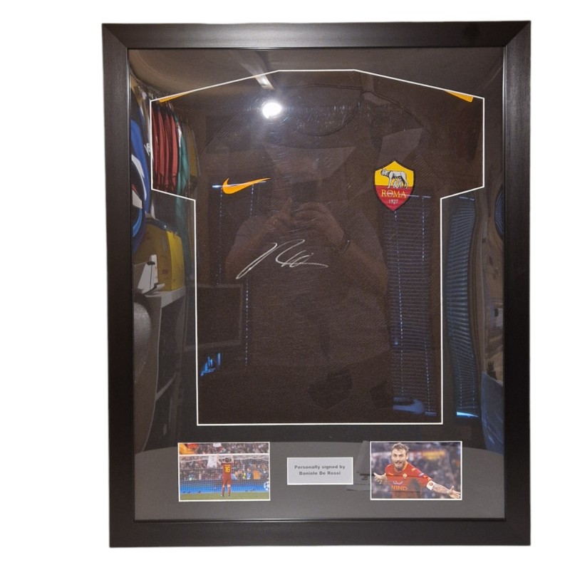 Daniele De Rossi's Roma Signed and Framed Shirt