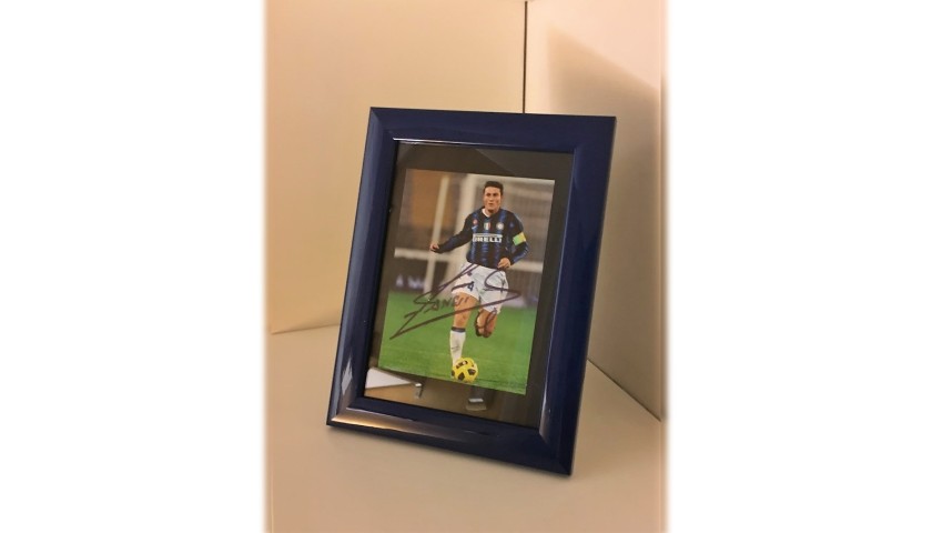 Javier Zanetti – Signed Photo – Soccer (FC Inter) - SignedForCharity