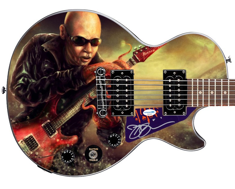 Chitarra Epiphone grafica personalizzata firmata da Joe Satriani