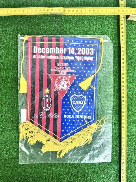 Milan vs Boca Junior Official Pennant, Toyota Cup 2003