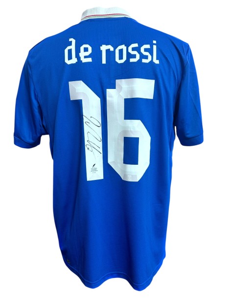 Maglia Preparata De Rossi Italia, EURO 2012 - Autografata