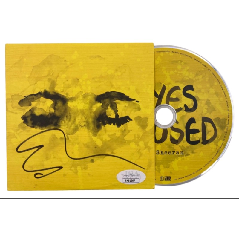 Inserto CD autografato di Ed Sheeran "Eyes Closed