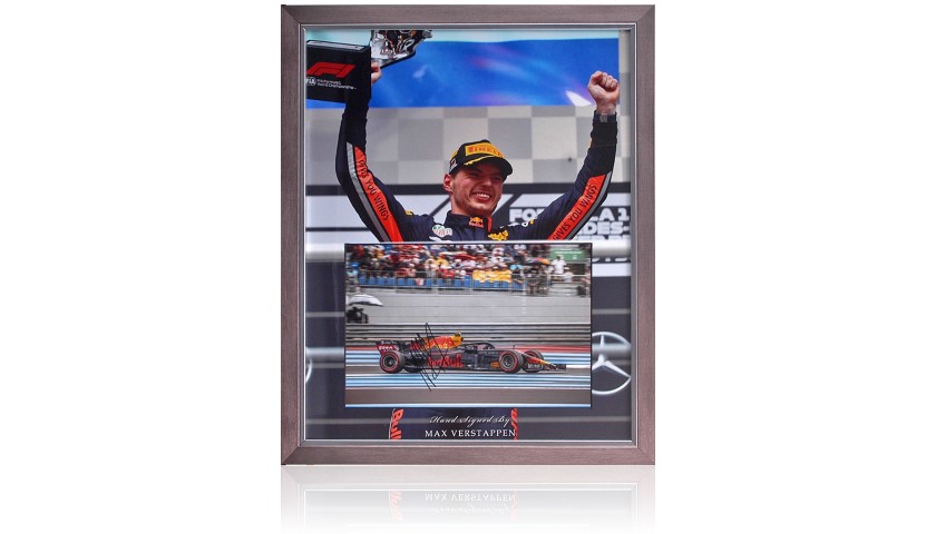 Max Verstappen Hand Signed Formula 1 Photo