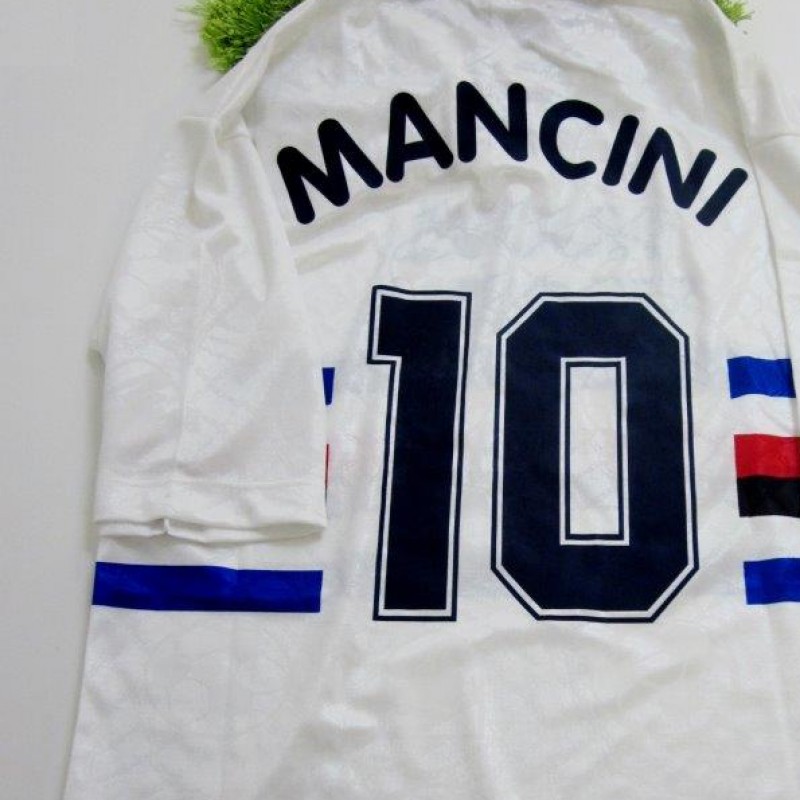 Sampdoria match issued/worn shirt by Roberto Mancini, Serie A 1995/1996