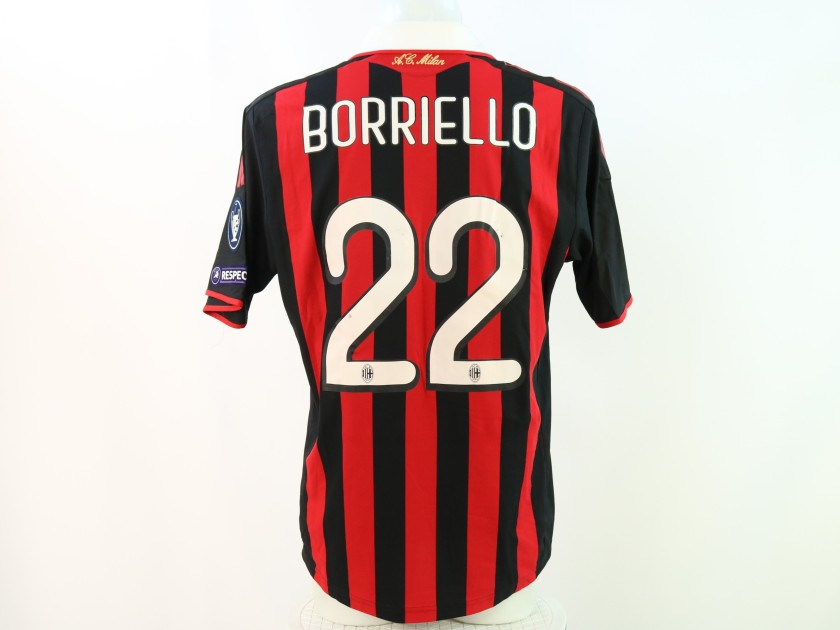 R - Borriello's Milan Match-Issued Shirt, Champions League 2009/10
