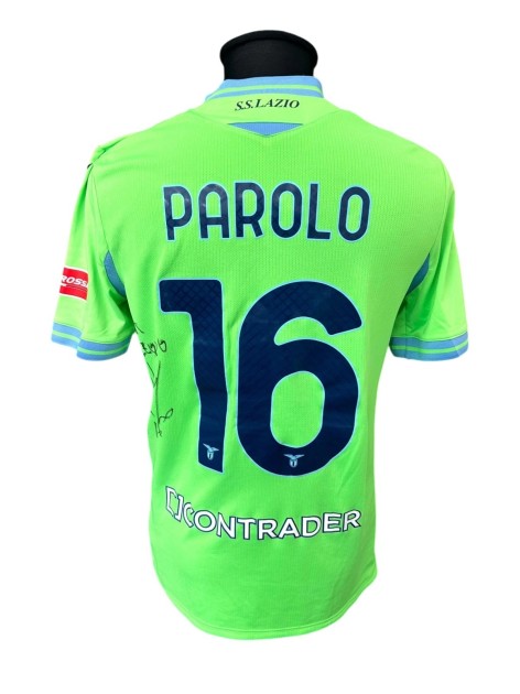 Parolo's Match-Worn Shirt, Napoli vs Lazio 2021 - Signed with Dedication