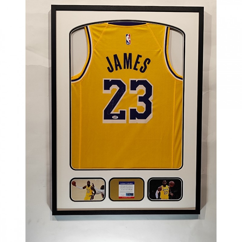 LeBron James' Los Angeles Lakers Signed and Framed Jersey 