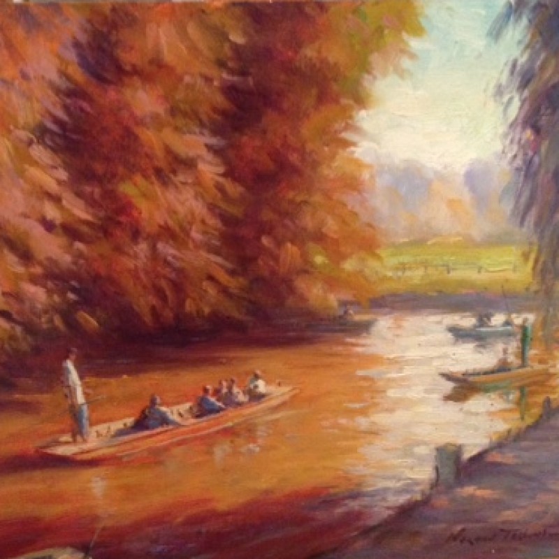 “Boating Oxford”, by Norman Teeling